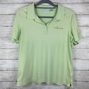 The Players Oxford Golf Shirt Polo Womens Large